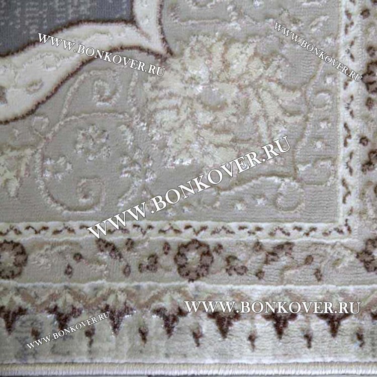 Ковер Турция Для Гостиной Дизайн 93 Серый с Бежевым